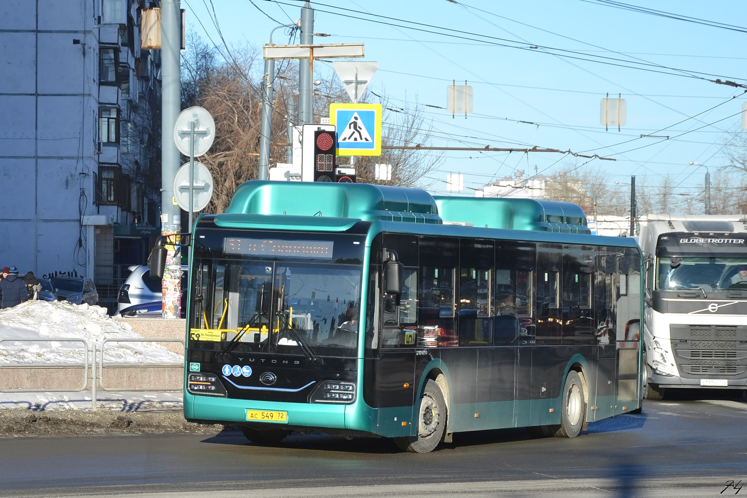 Челябинская область, Yutong ZK6116HG № АС 549 72