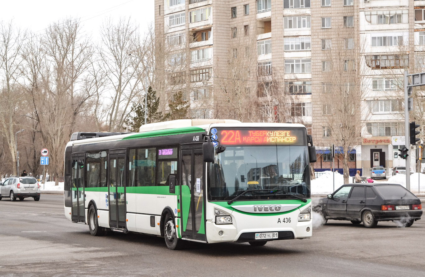 Астана, IVECO Urbanway 12M (СарыаркаАвтоПром) № A436