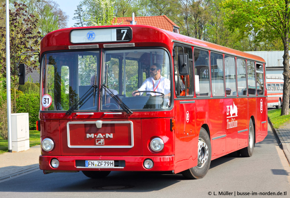 Баден-Вюртемберг, MAN 192 SL200 № FN-ZF 79H; Нижняя Саксония — 1. Europatreffen historischer Omnibusse 21.04.2018 Einbeck PS.Speicher