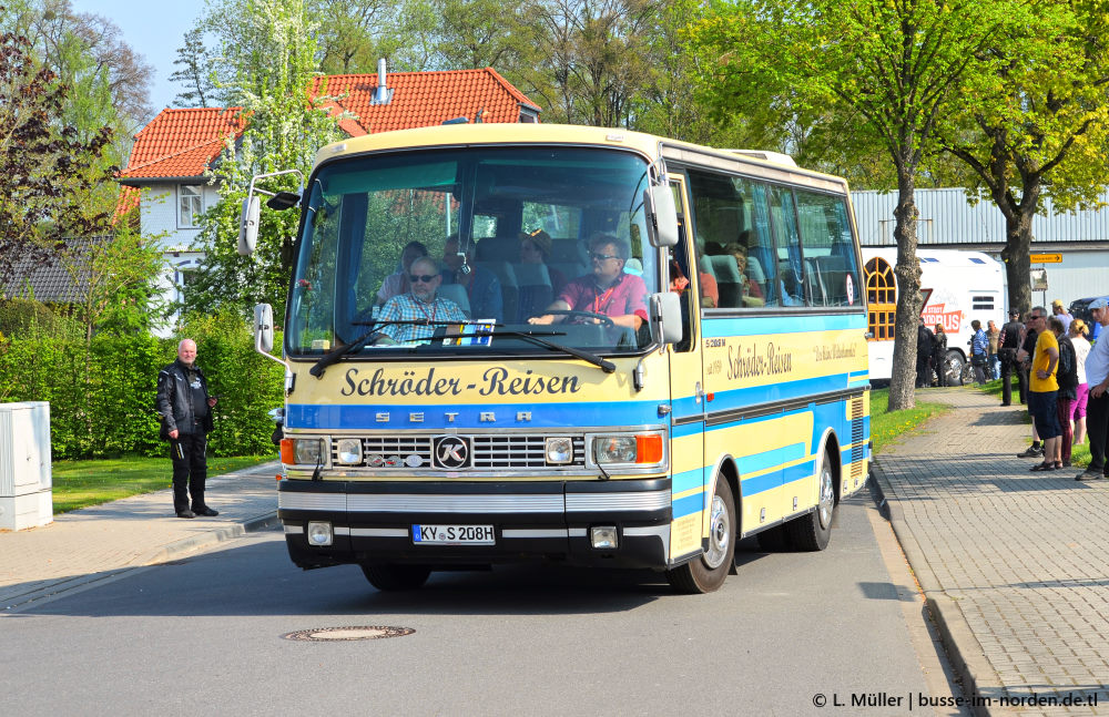 Бранденбург, Setra S208H № KY-S 208H; Нижняя Саксония — 1. Europatreffen historischer Omnibusse 21.04.2018 Einbeck PS.Speicher