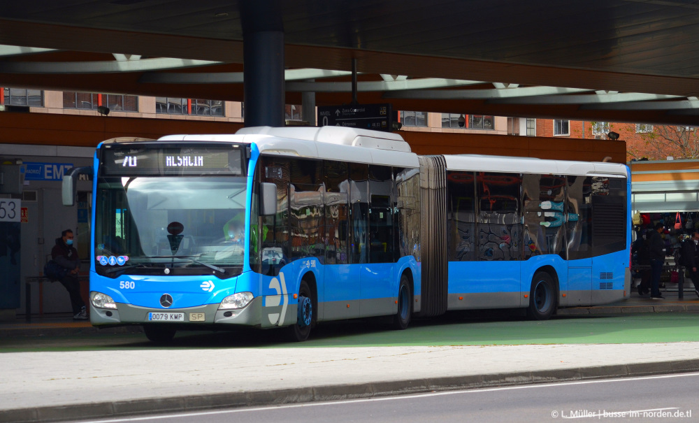 Испания, Mercedes-Benz Citaro C2 G NGT № 580