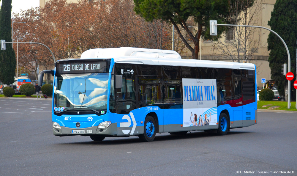 Испания, Mercedes-Benz Citaro C2 NGT № 4810