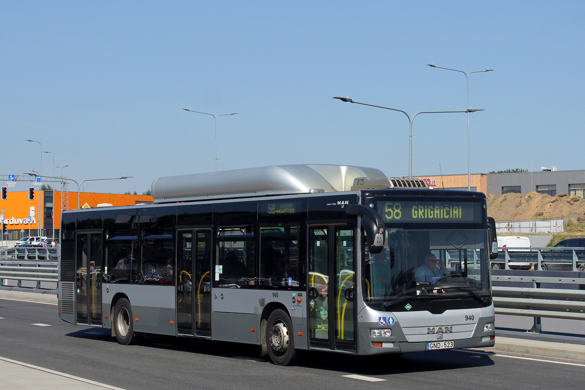 Литва, MAN A21 Lion's City NL273 CNG № 940