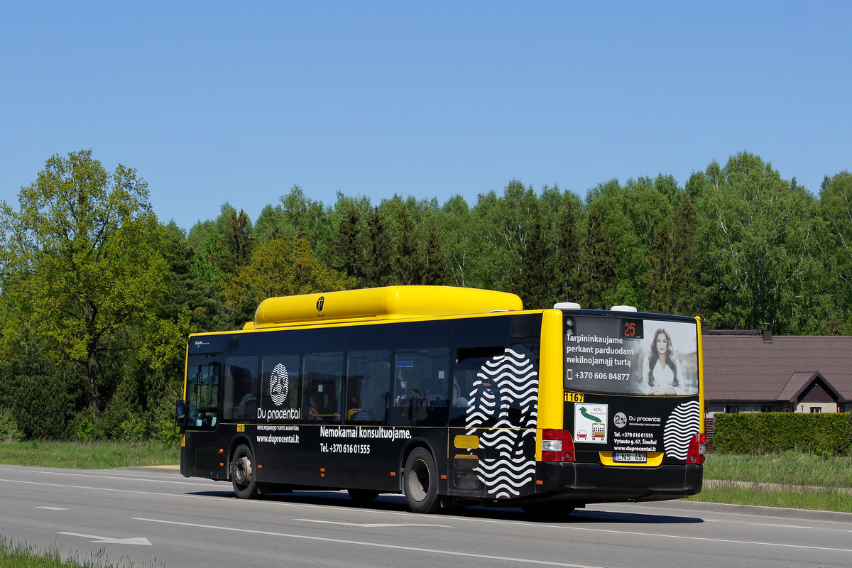 Литва, MAN A21 Lion's City NL243 CNG № 1167