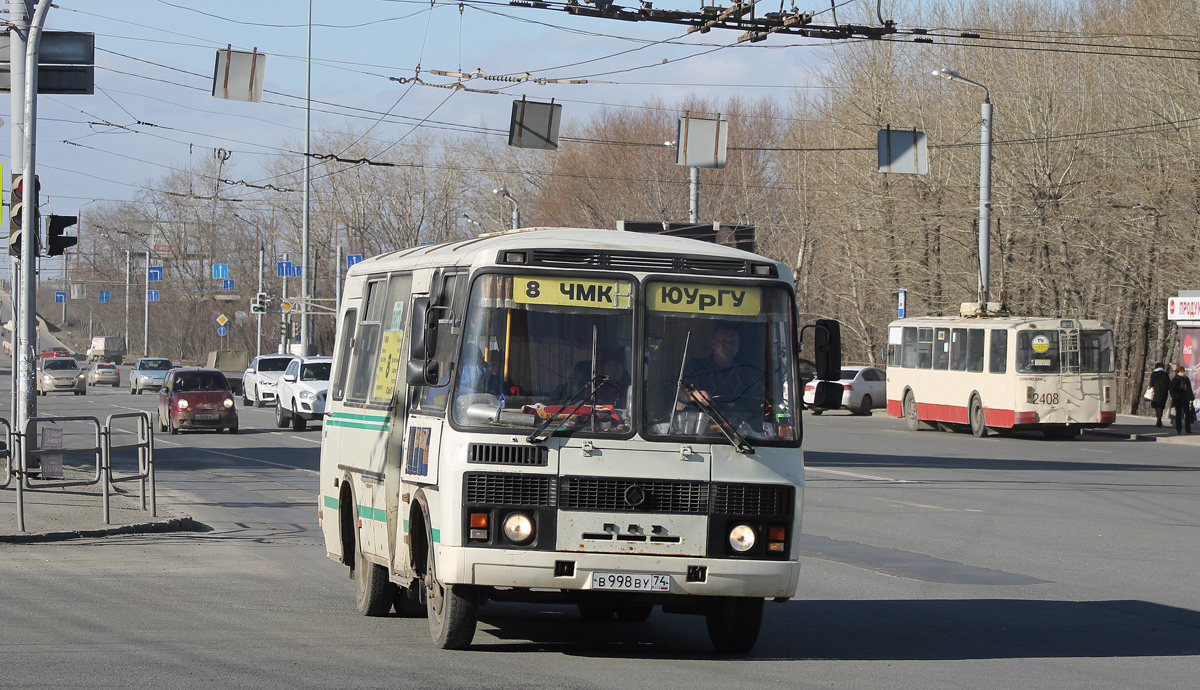 Челябинская область, ПАЗ-32053 № В 998 ВУ 74