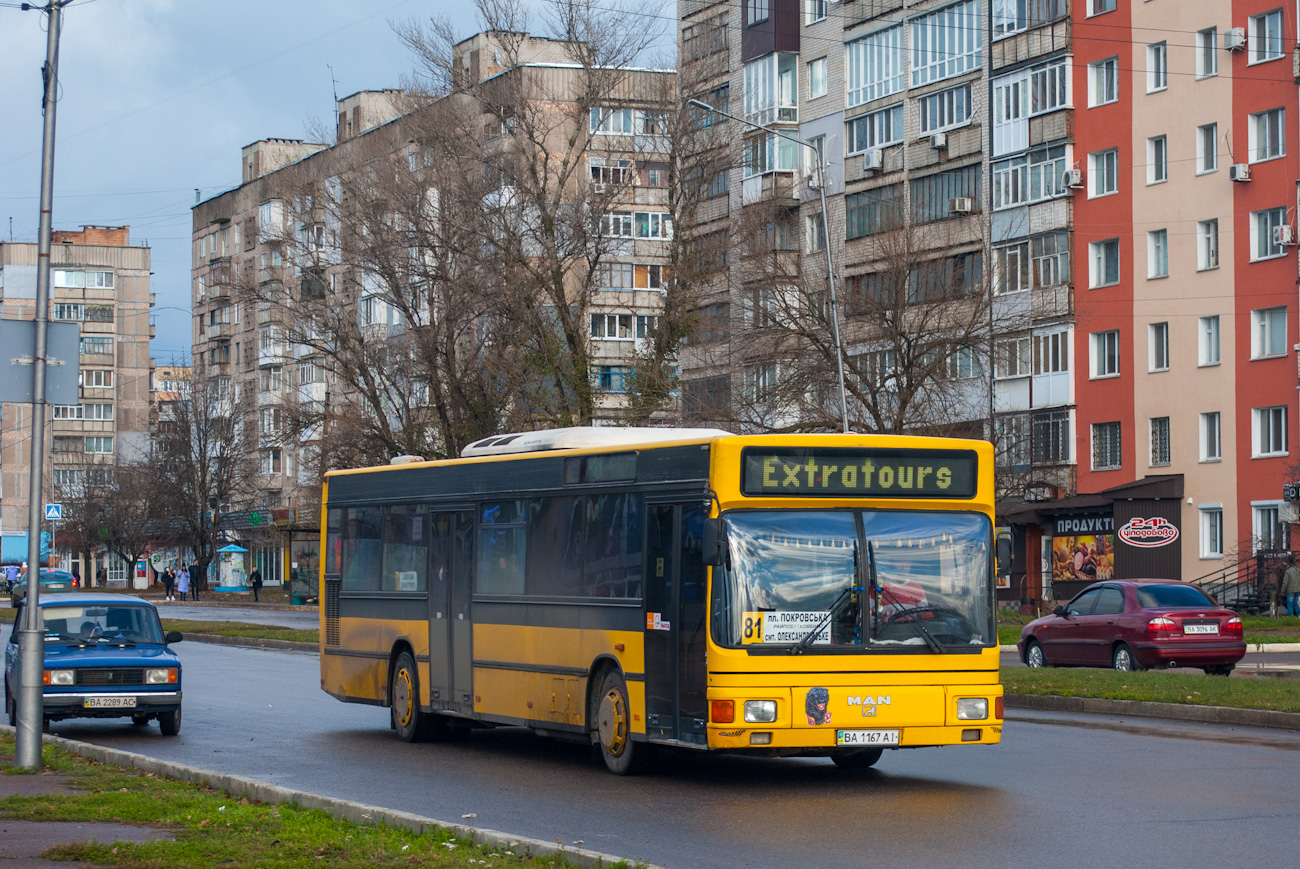 Кировоградская область, MAN A12 EL202 № BA 1167 AI