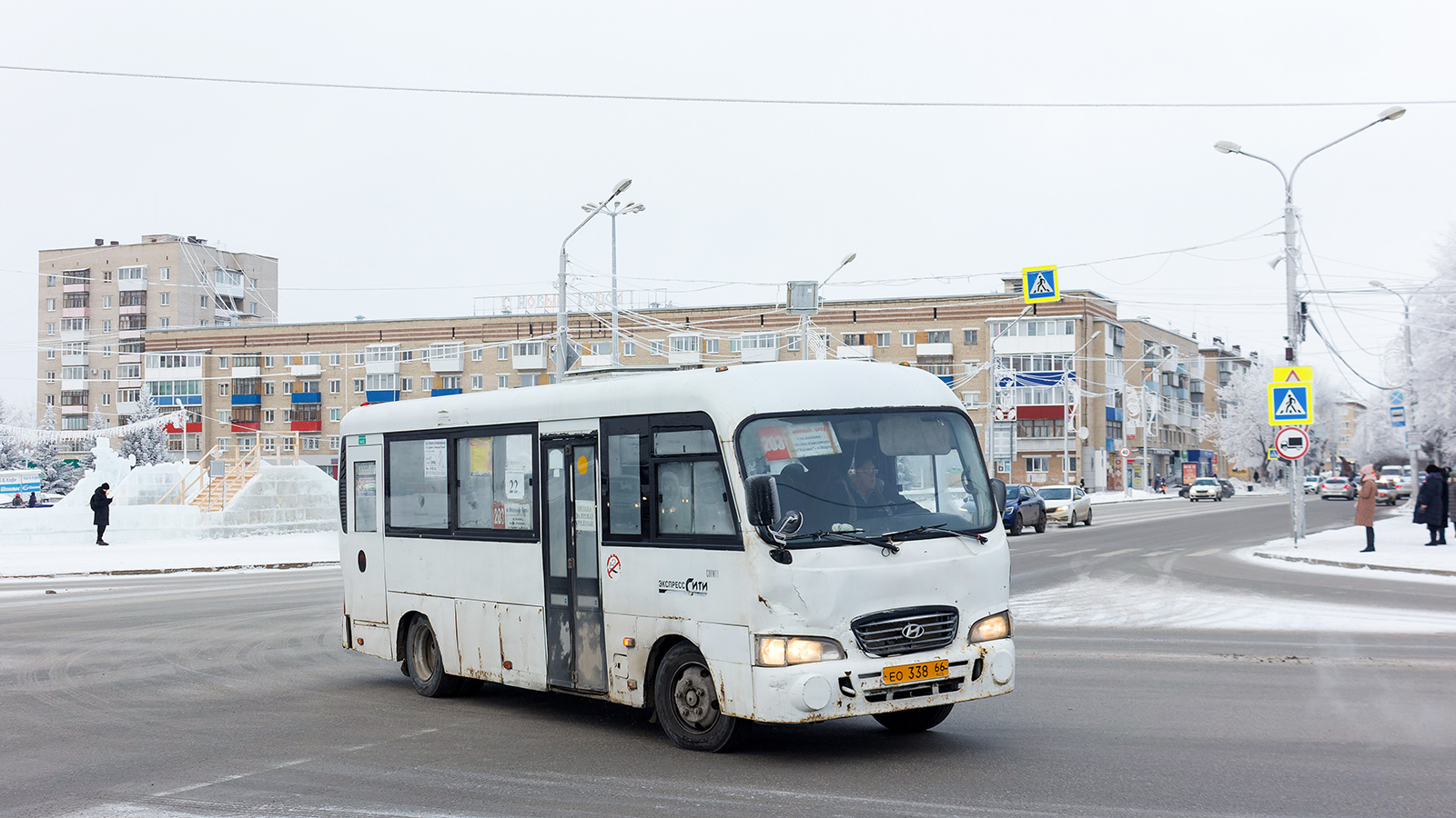 Sverdlovsk region, Hyundai County LWB (TagAZ) č. ЕО 338 66