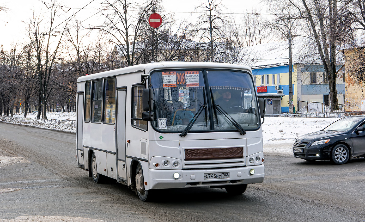 Башкортостан, ПАЗ-320302-08 № А 745 НУ 702