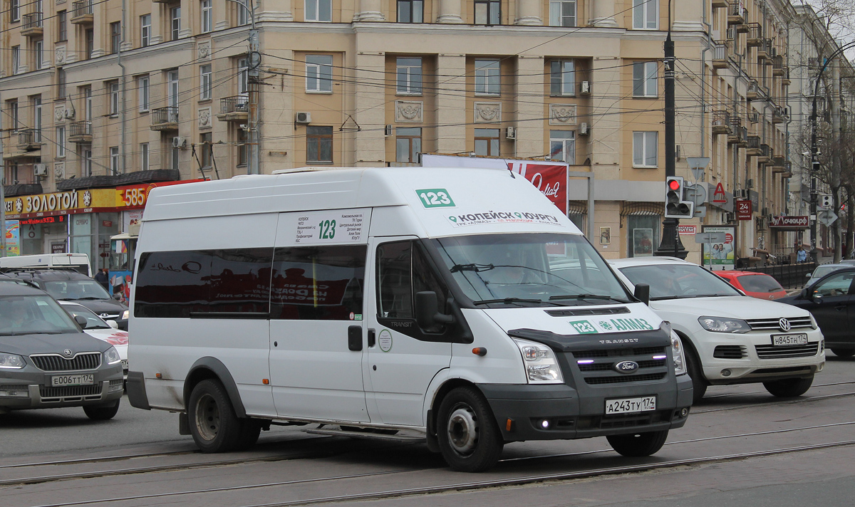 Челябинская область, Нижегородец-222702 (Ford Transit) № А 243 ТУ 174