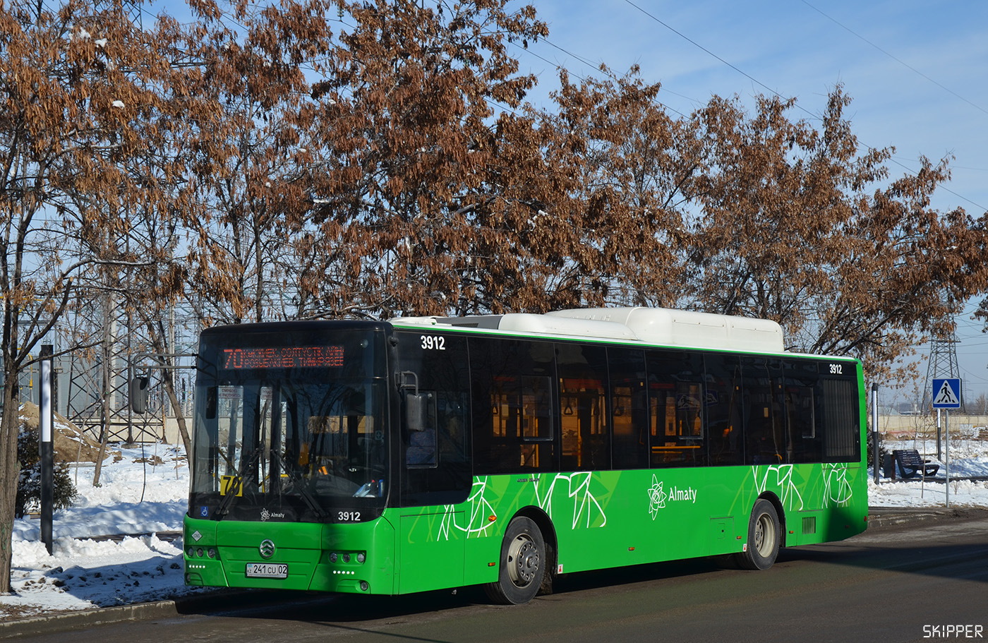 Алматы, Golden Dragon XML6125CN (Hyundai Trans Auto) № 3912