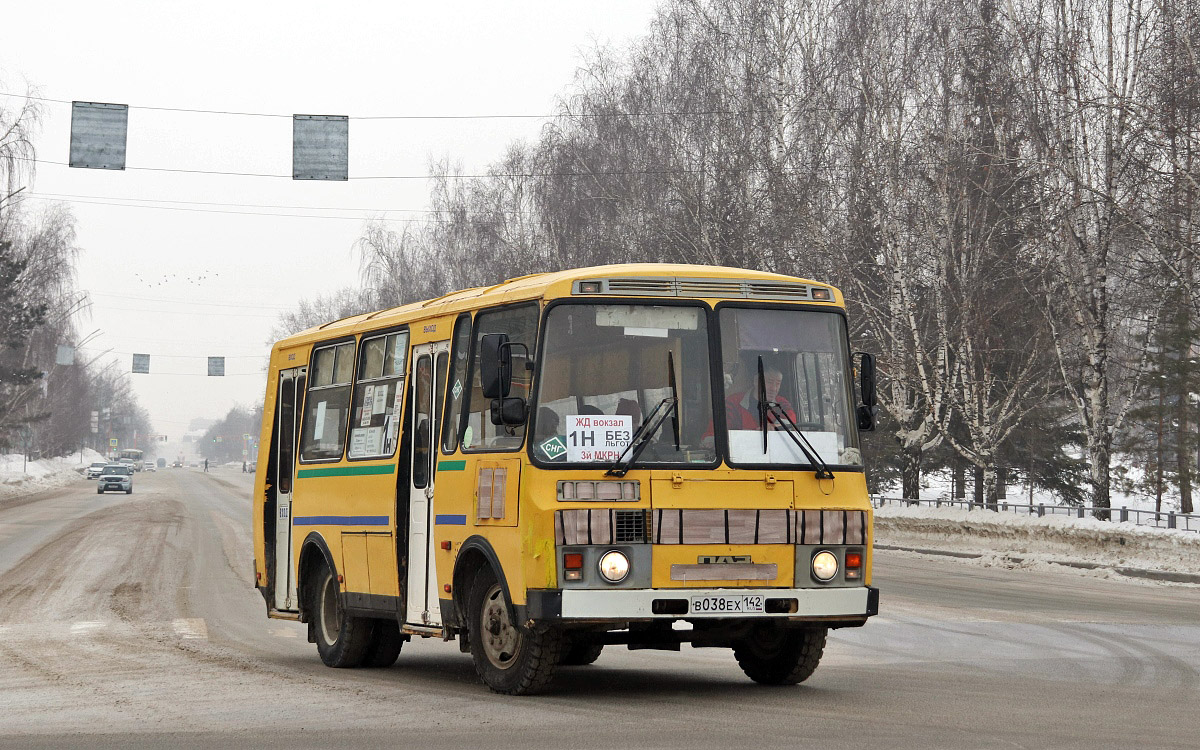 Кемеровская область - Кузбасс, ПАЗ-32054 № В 038 ЕХ 142