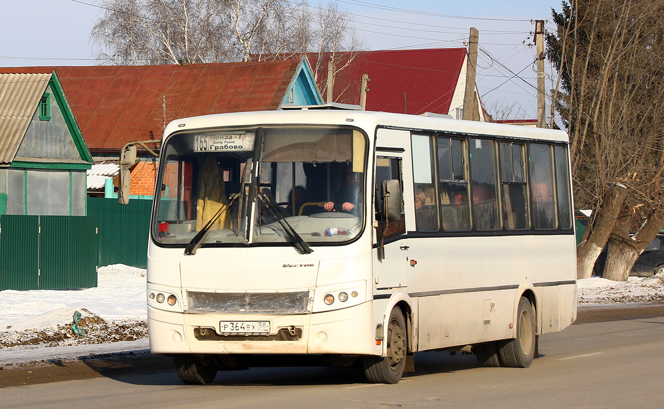 Пензенская область, ПАЗ-320412-04 "Вектор" № Р 364 ВХ 58