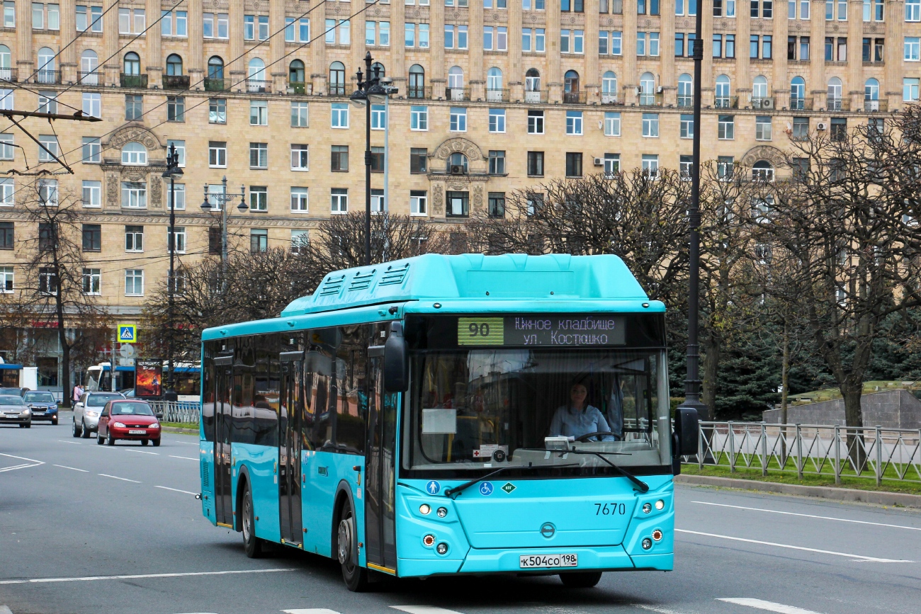 Санкт-Петербург, ЛиАЗ-5292.67 (CNG) № 7670