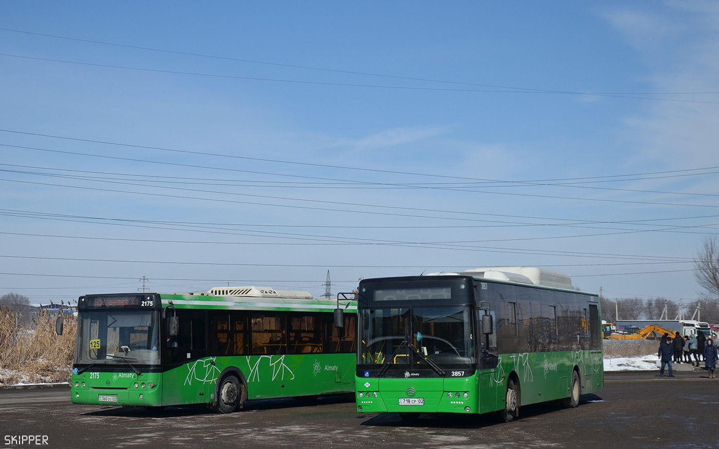 Ałmaty, Golden Dragon XML6125CN (Hyundai Trans Auto) Nr 3857; Ałmaty — Final bus stops