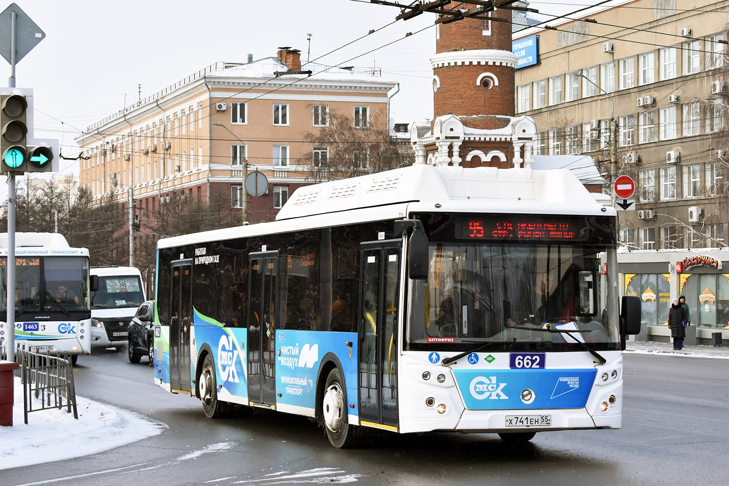 Омская область, ГАЗ-A64R45 Next № У 632 ВТ 55; Омская область, ЛиАЗ-5292.67 (CNG) № 662