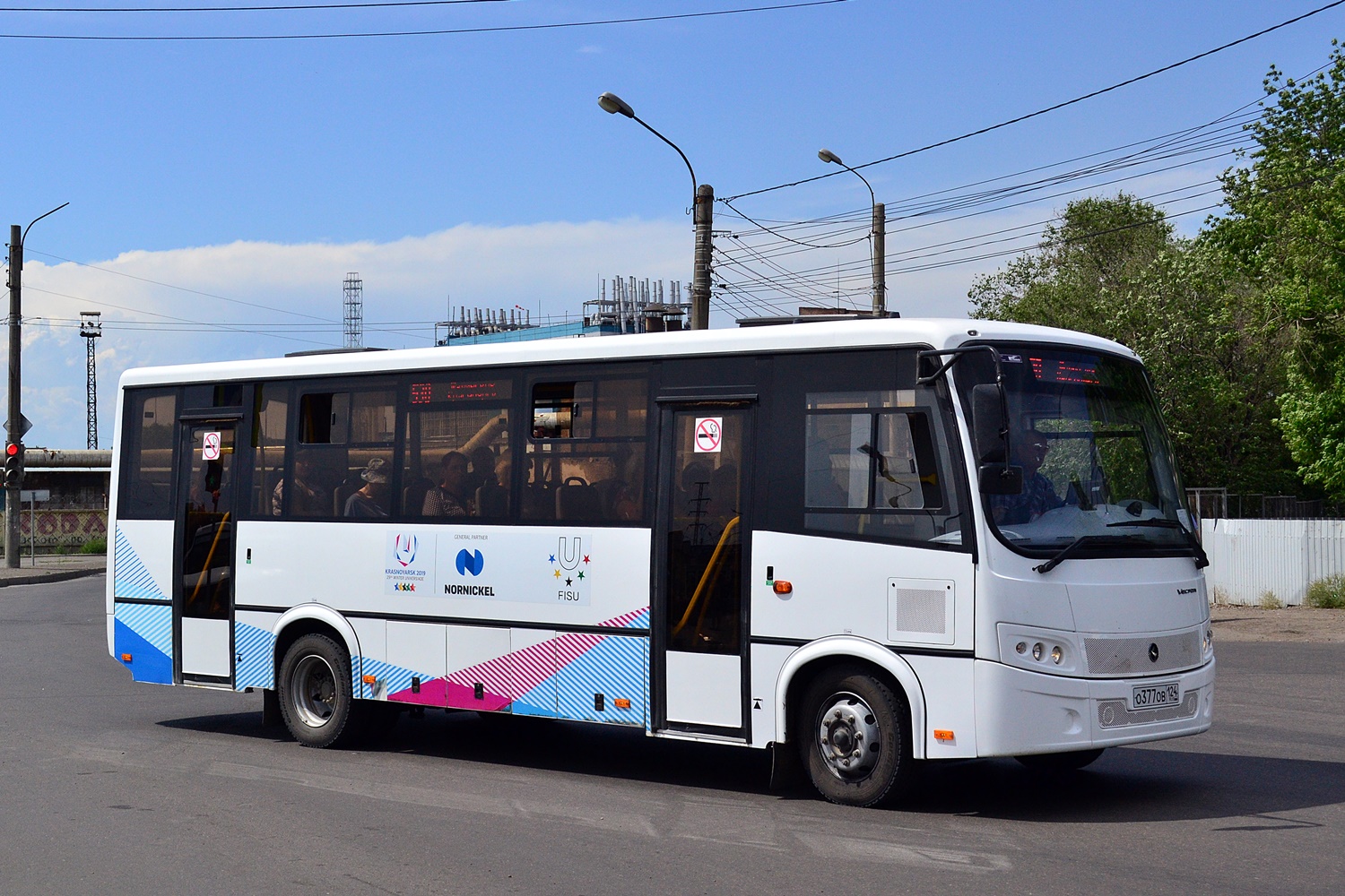 Красноярский край, ПАЗ-320414-04 "Вектор" (1-1) № О 377 ОВ 124