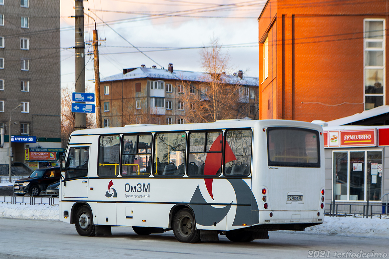 Омская область, ПАЗ-320402-04 "Вектор" № У 248 ОТ 55