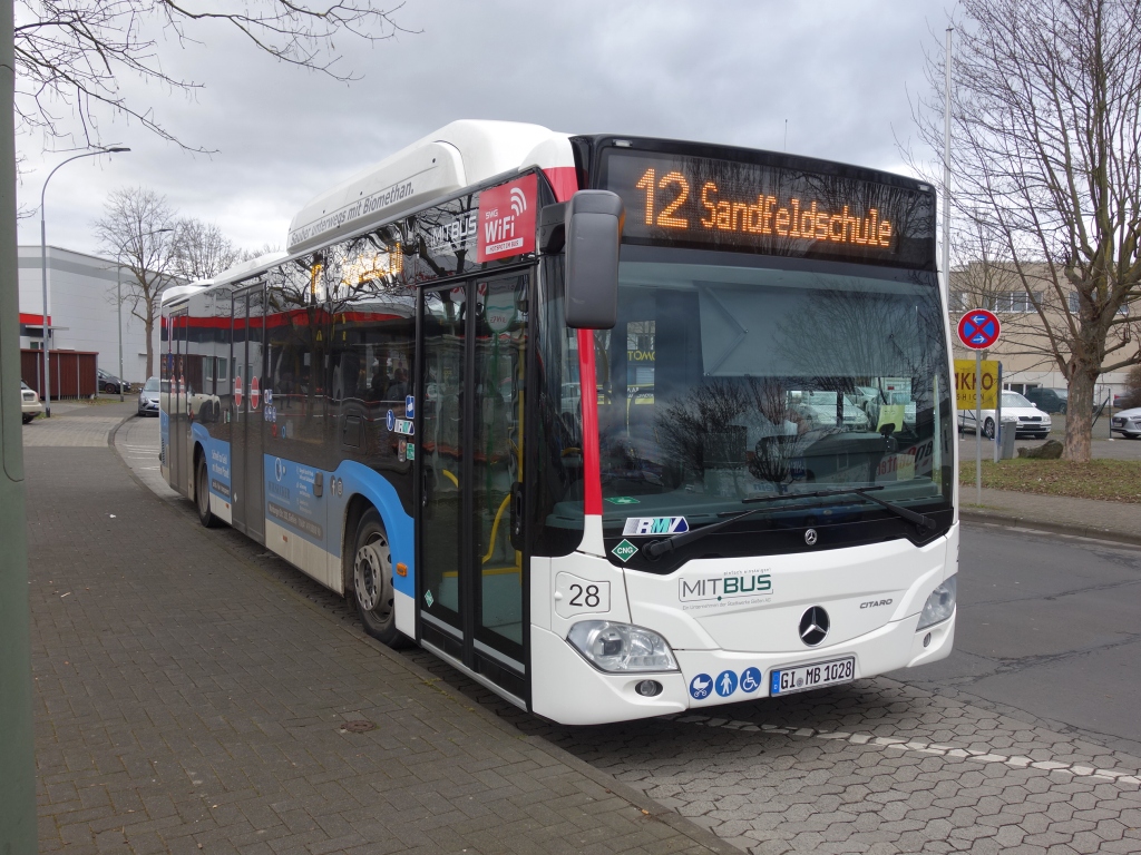 Гессен, Mercedes-Benz Citaro C2 NGT hybrid № 28