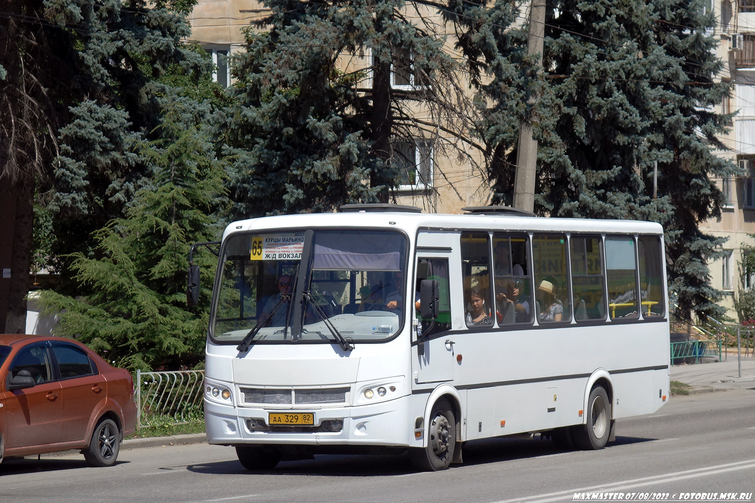 Республика Крым, ПАЗ-320414-04 "Вектор" (1-2) № АА 329 82