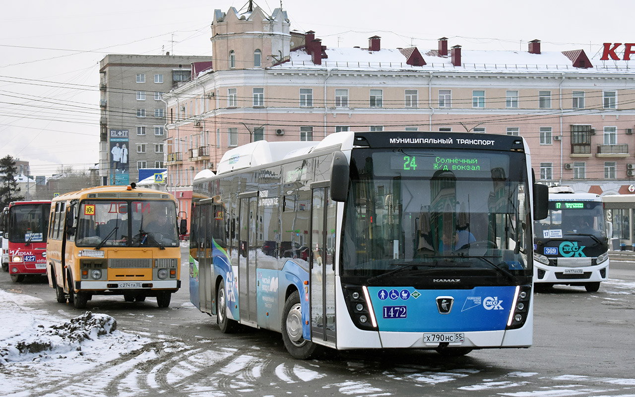 Omszki terület, NefAZ-5299-40-57 (CNG) sz.: 1472; Omszki terület — Bus stops