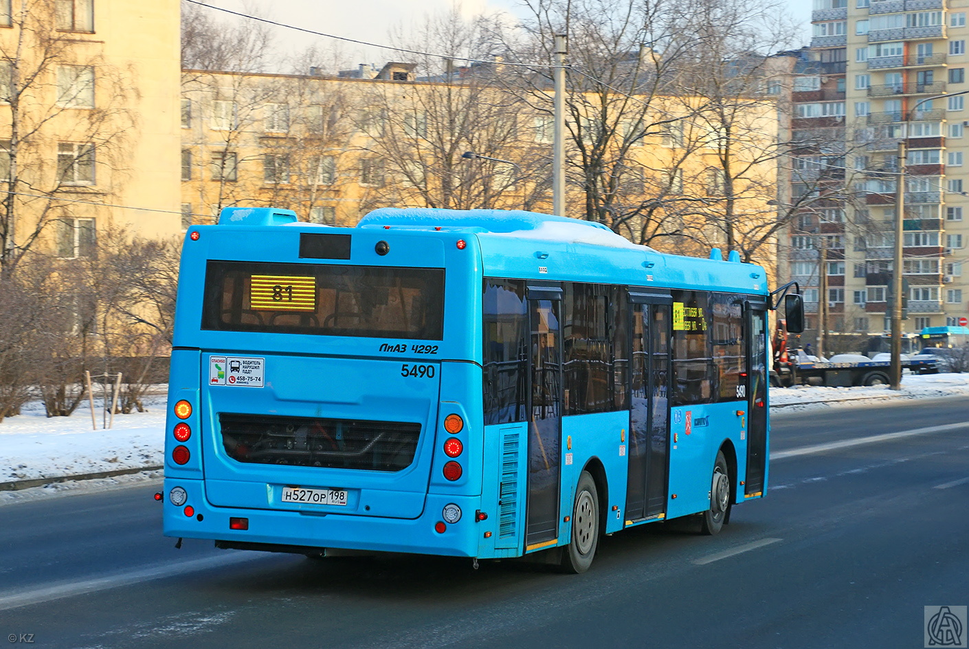 Санкт-Петербург, ЛиАЗ-4292.60 (1-2-1) № 5490