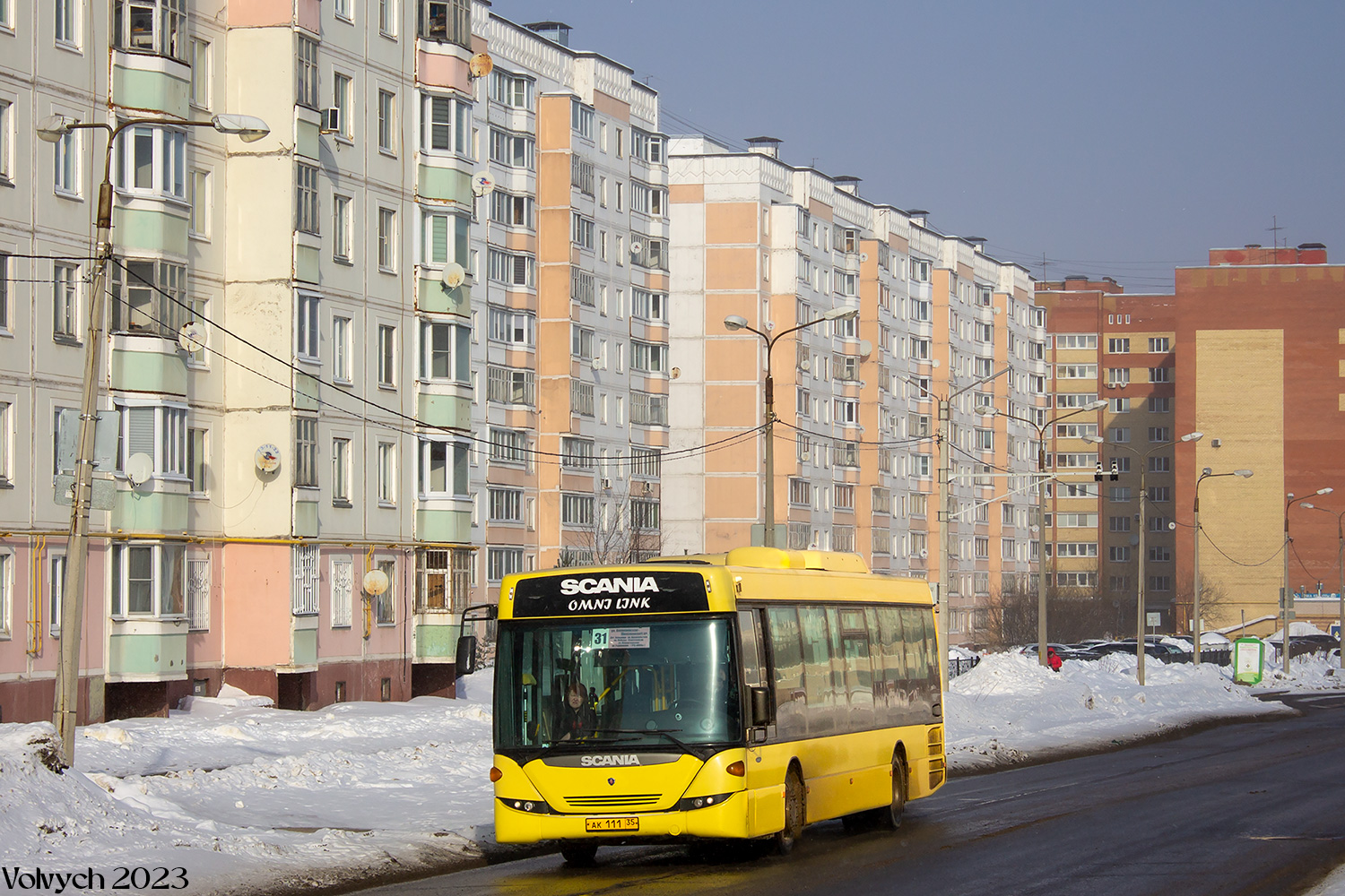 Вологодская область, Scania OmniLink II (Скания-Питер) № АК 111 35