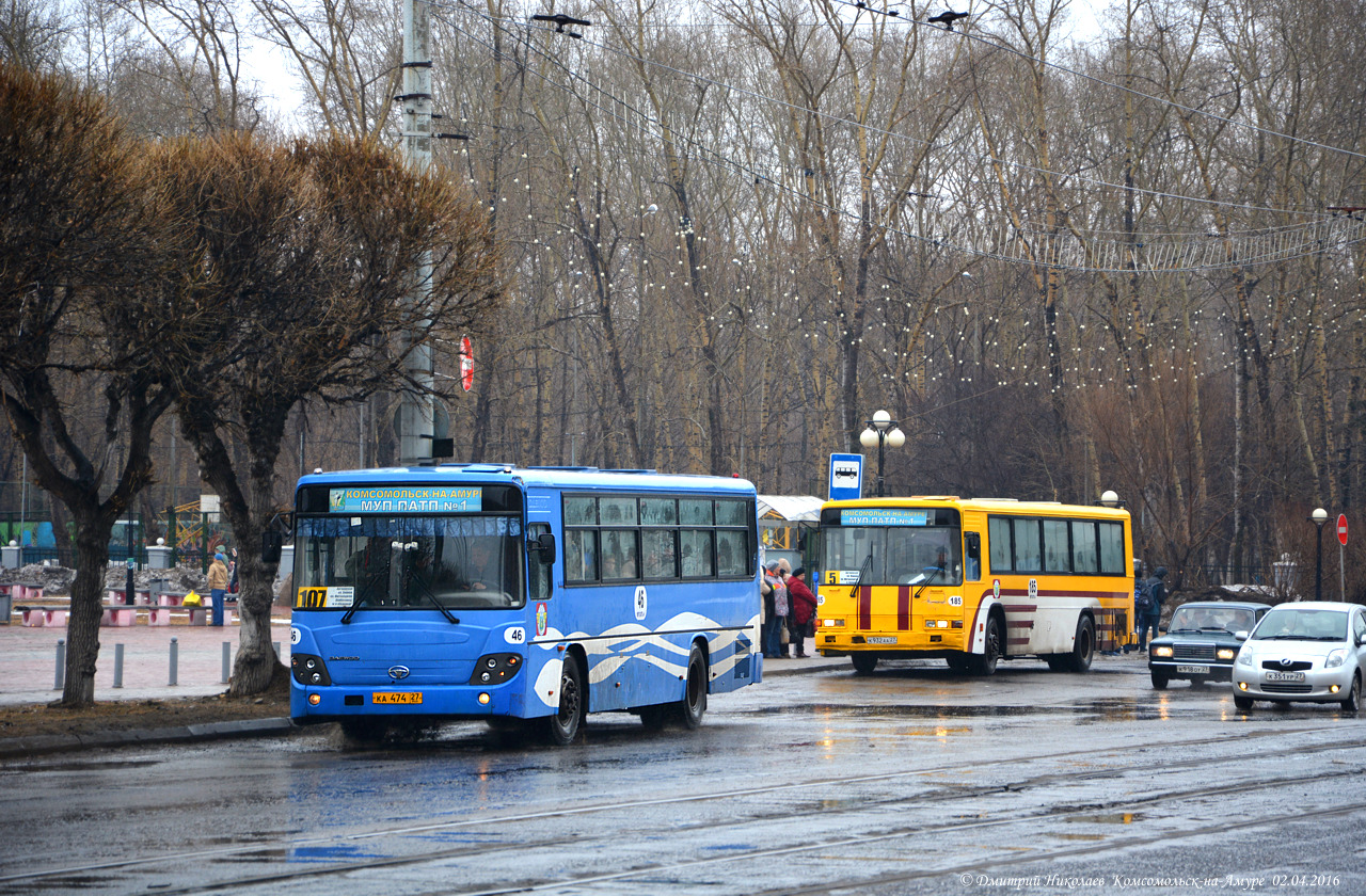 Chabarovský kraj, Daewoo BS106 Royal City (Ulsan) č. 46; Chabarovský kraj, Daewoo BS106 Royal City (Busan) č. 185; Chabarovský kraj — Miscellaneous photos