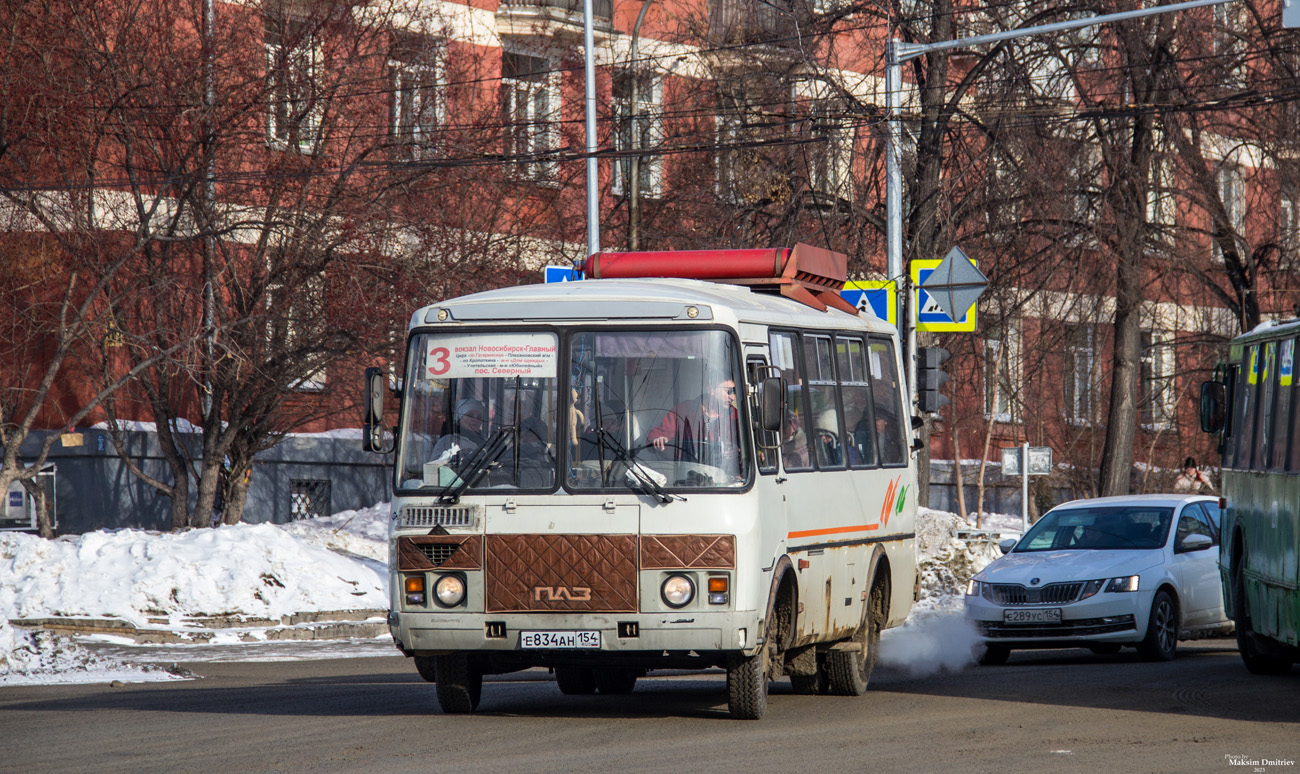 Новосибирская область, ПАЗ-32054 № Е 834 АН 154