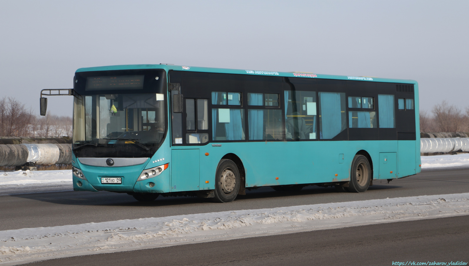 Карагандинская область, Yutong ZK6118HGA № 121 BD 09