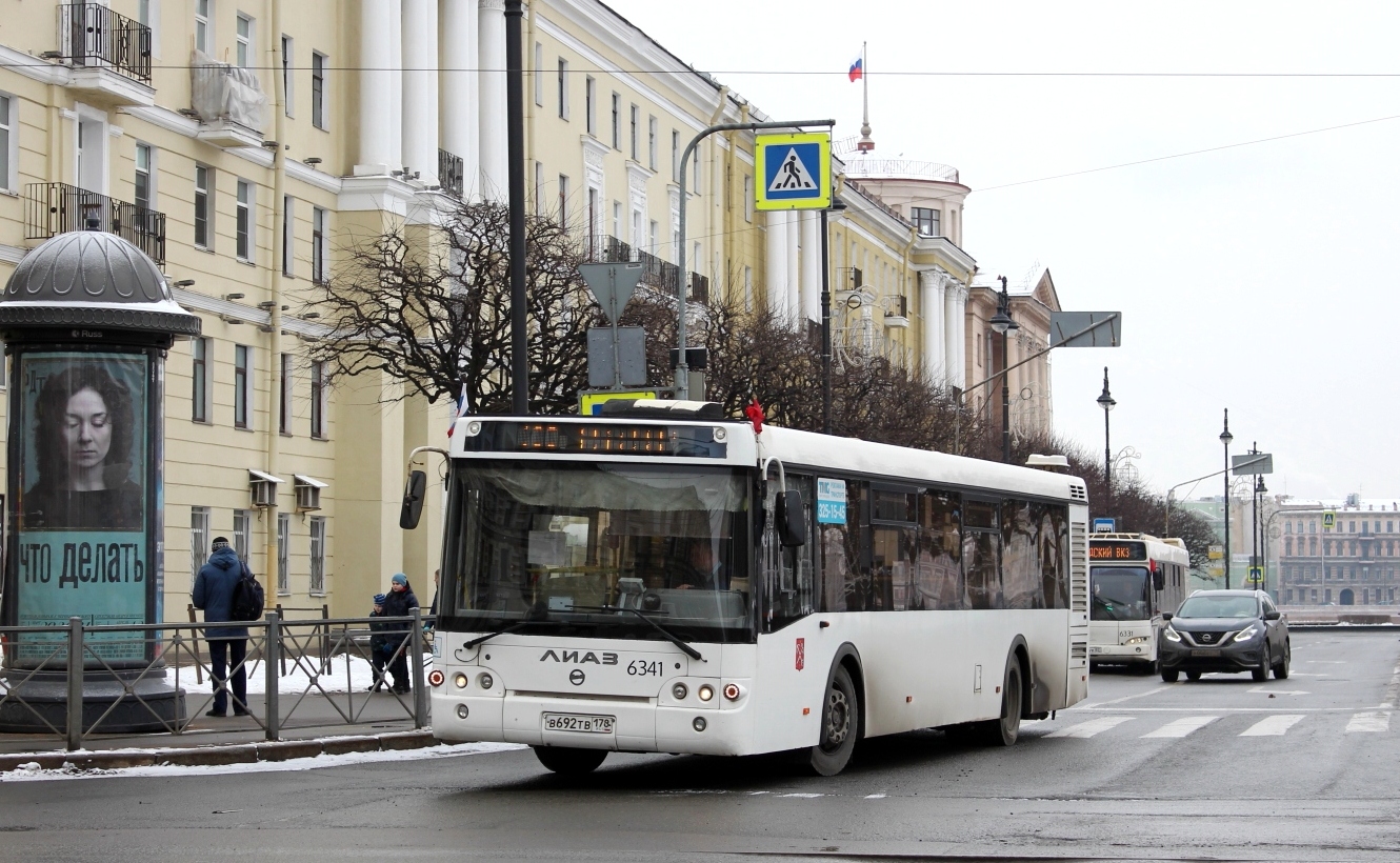 Санкт-Пецярбург, ЛиАЗ-5292.60 № 6341