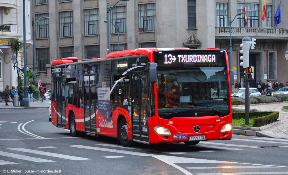 Spanyolország, Mercedes-Benz Citaro C2 hybrid sz.: 810