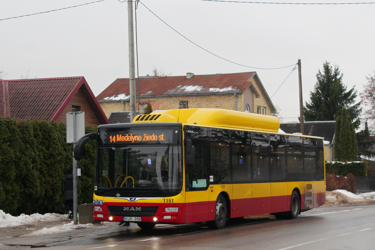 Литва, MAN A21 Lion's City NL273 CNG № 1151
