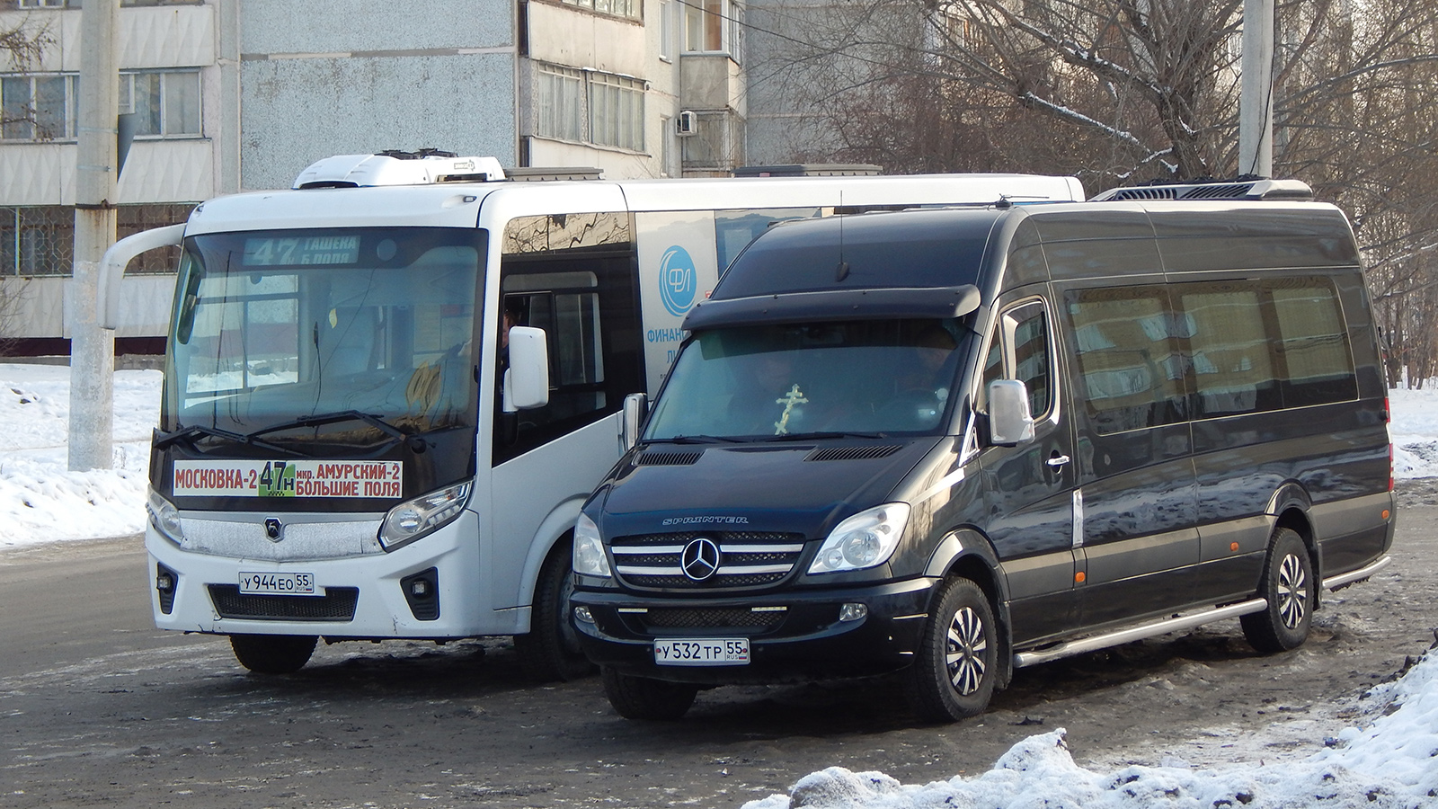 Омская область, Mercedes-Benz Sprinter W906 315CDI № У 532 ТР 55