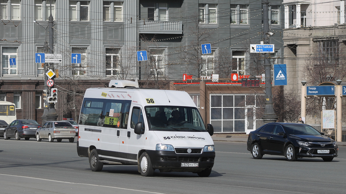 Челябинская область, FIAT Ducato 244 CSMMC-RLL, -RTL № С 570 ТУ 174