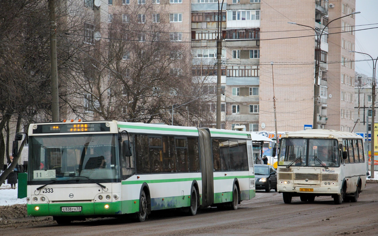 Новгородская область, ЛиАЗ-6213.21 № 333; Новгородская область, ПАЗ-32054 № 96