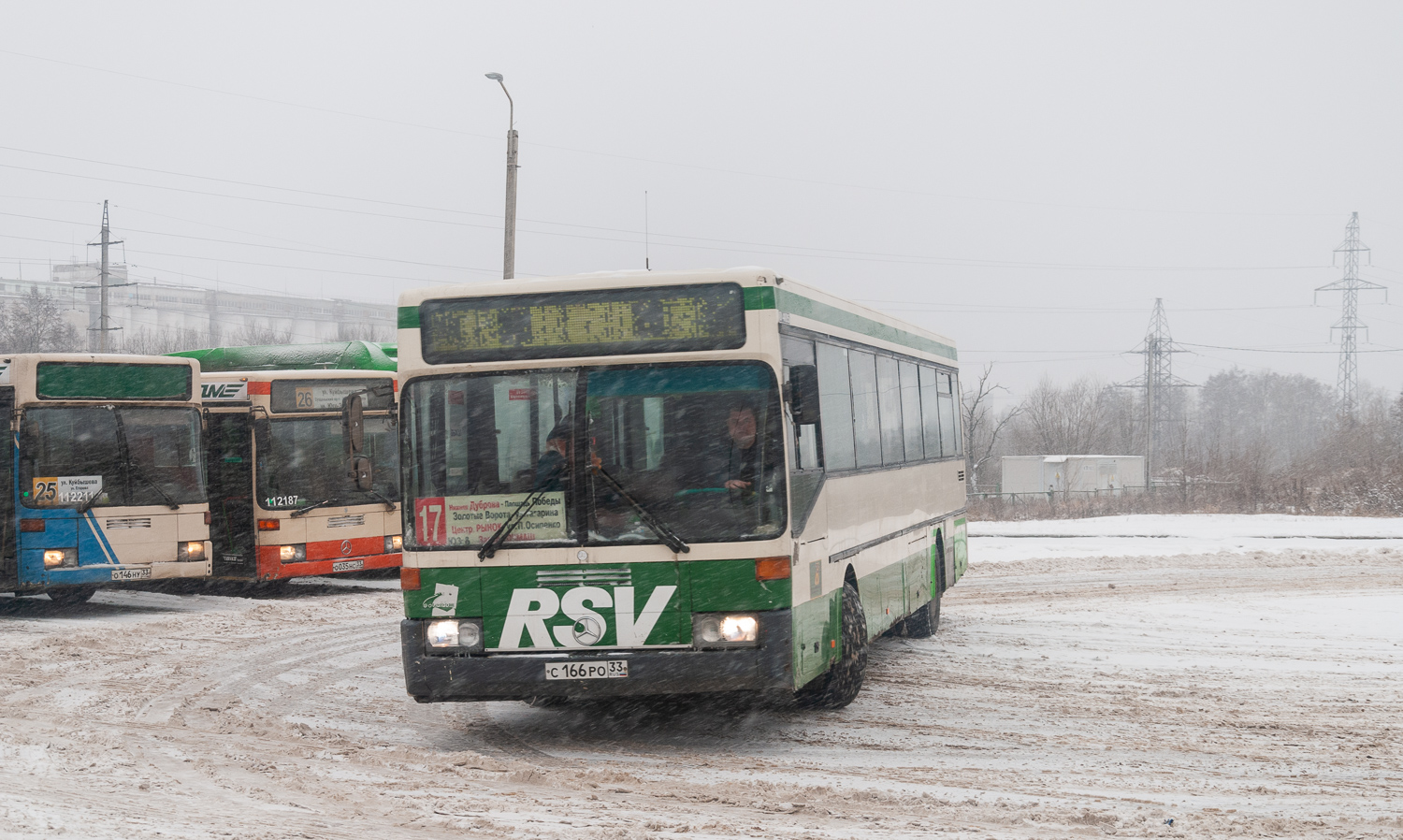 Vladimir region, Mercedes-Benz O405 Nr. С 166 РО 33