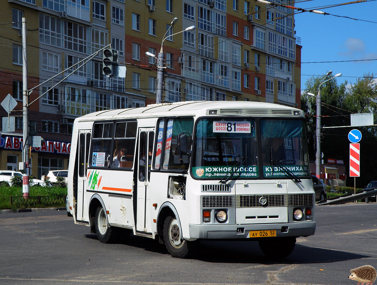 Нижегородская область, ПАЗ-32054 № АУ 026 52