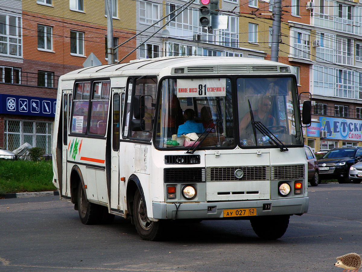 Нижегородская область, ПАЗ-32054 № АУ 027 52