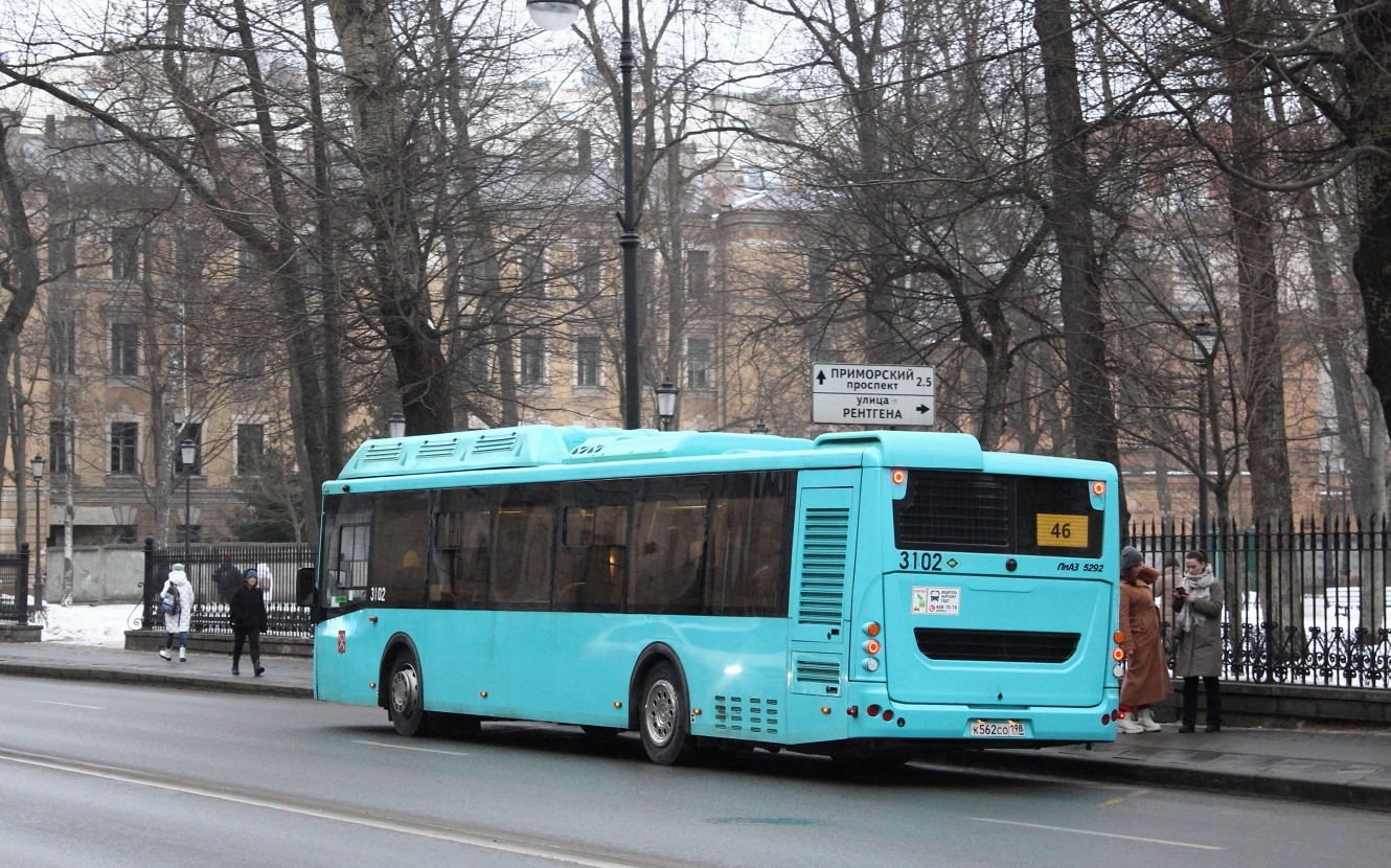 Санкт-Петербург, ЛиАЗ-5292.67 (CNG) № 3102