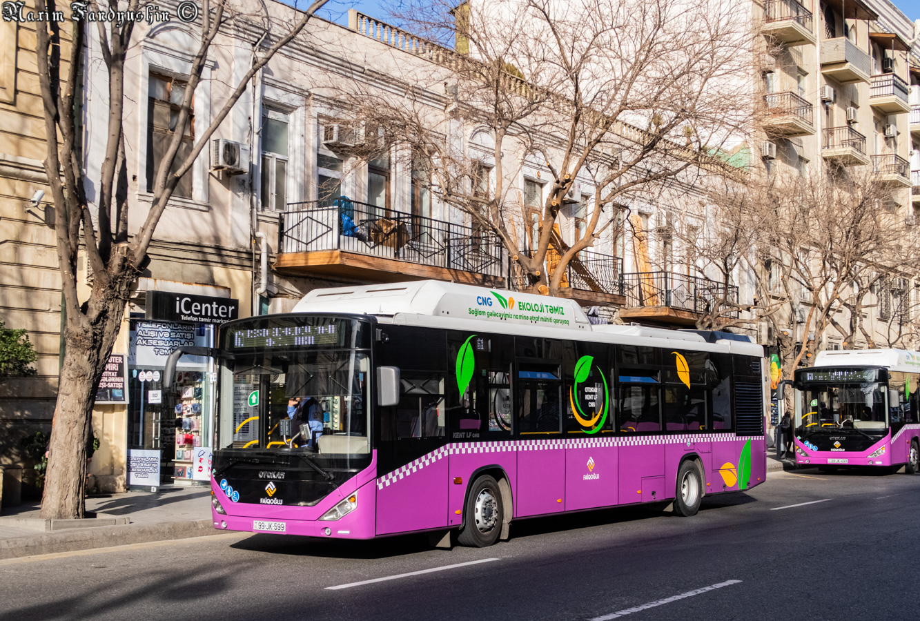 Азербайджан, Otokar Kent C 12 CNG № 99-JK-599