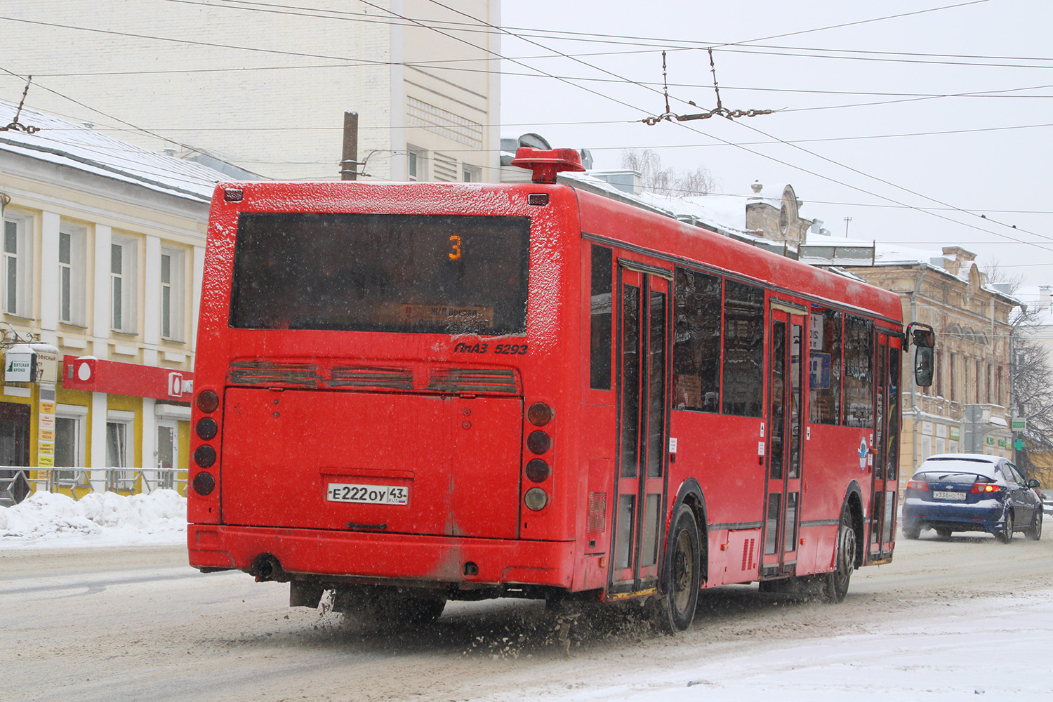 Кировская область, ЛиАЗ-5293.54 № Е 222 ОУ 43