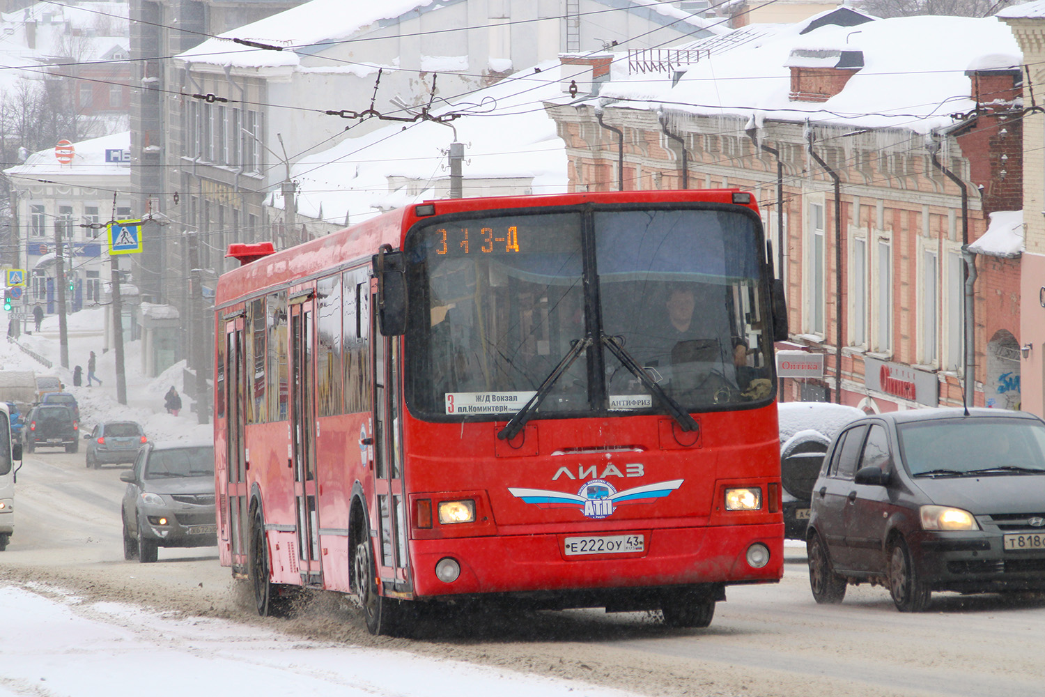 Кировская область, ЛиАЗ-5293.54 № Е 222 ОУ 43