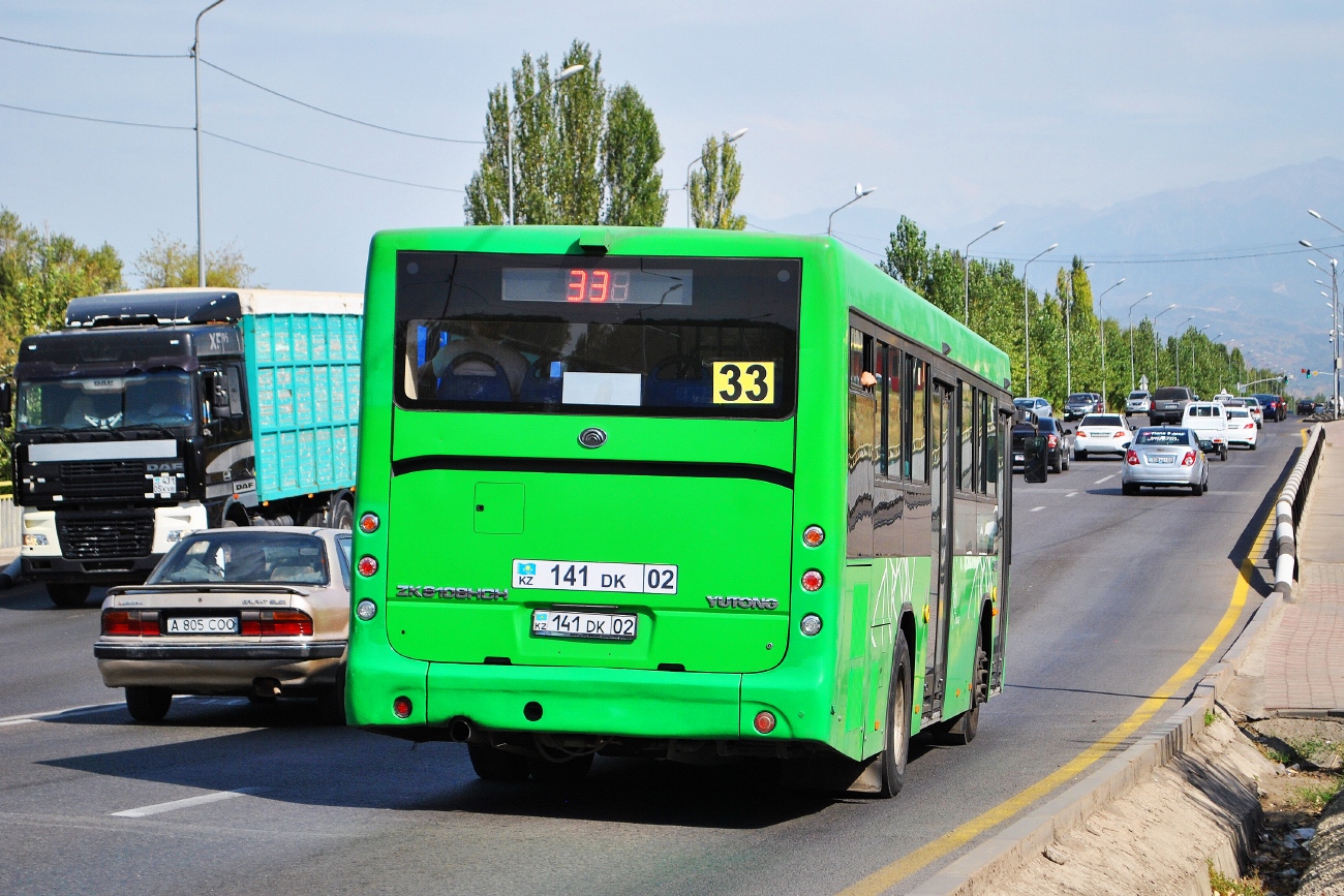 Алматы, Yutong ZK6108HGH № 141 DK 02