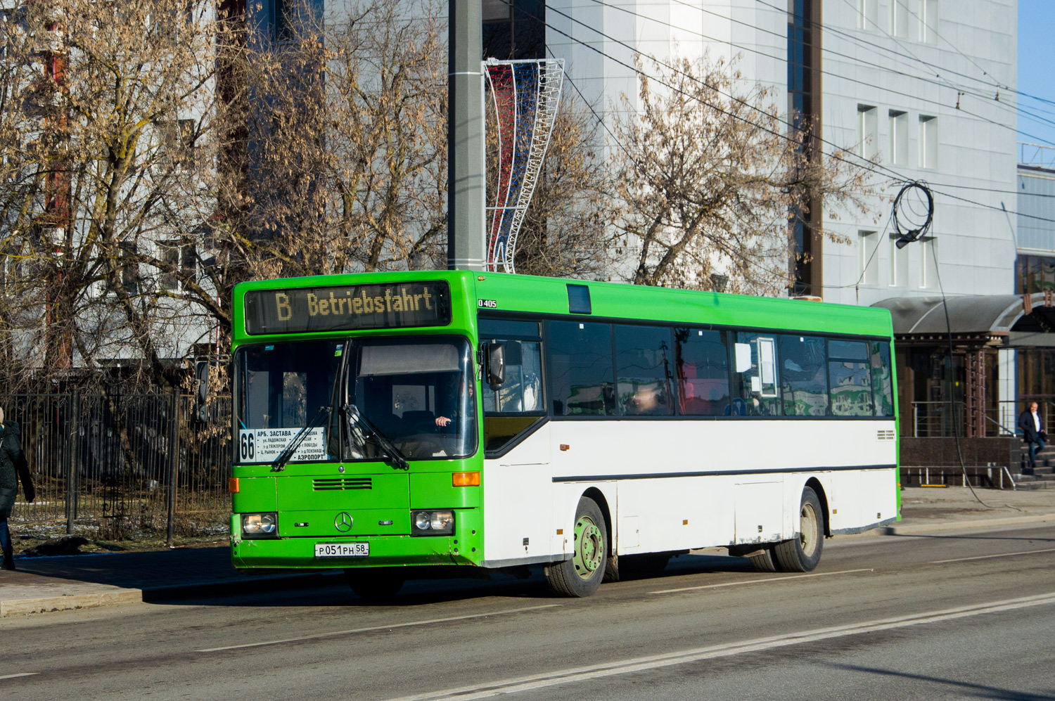 Пензенская область, Mercedes-Benz O405 № Р 051 РН 58