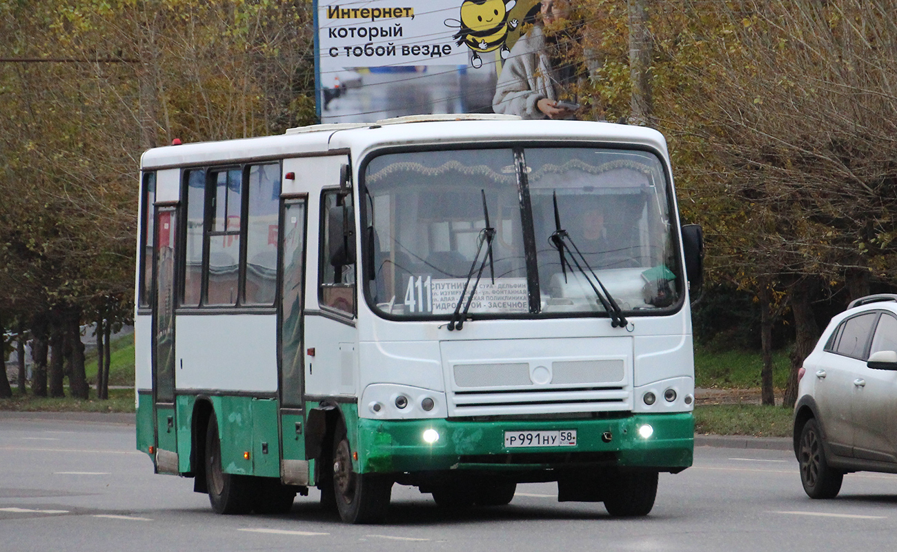 Пензенская область, ПАЗ-320402-03 № Р 991 НУ 58