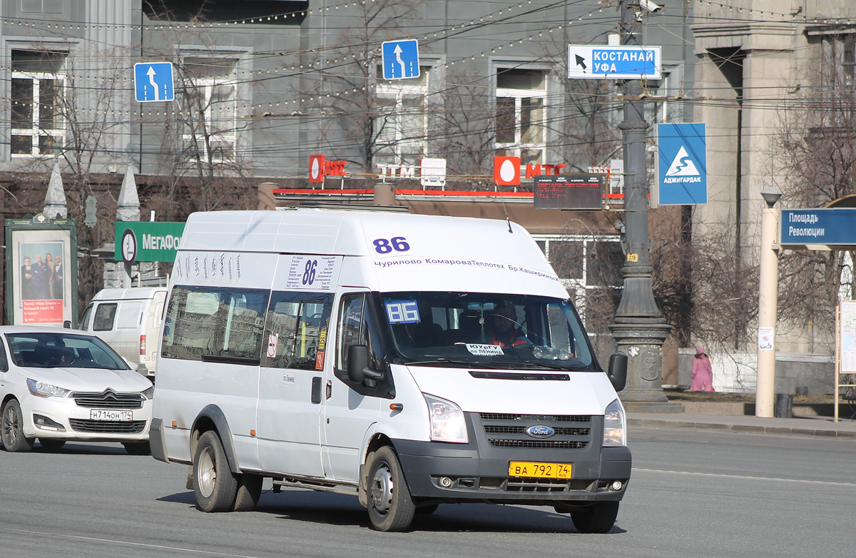 Челябинская область, Нижегородец-222702 (Ford Transit) № ВА 792 74