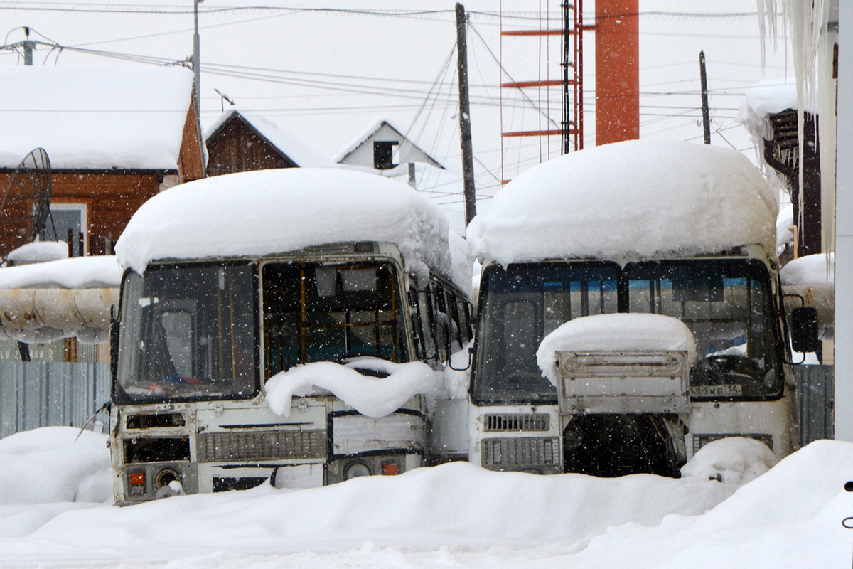 Саха (Якутия), ПАЗ-32054 № Т 011 КЕ 14; Саха (Якутия), ПАЗ-32054 № Р 750 КК 14