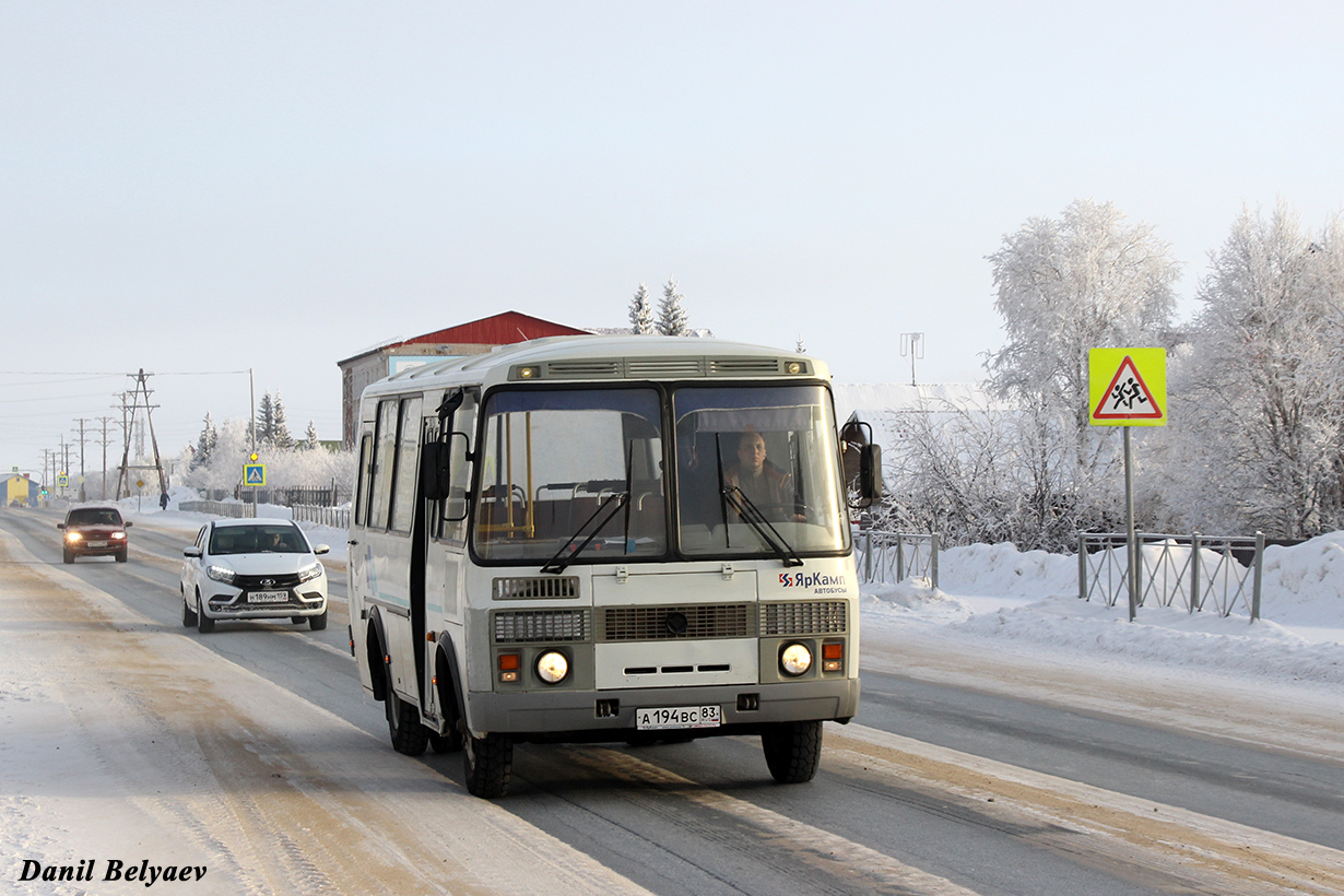 Ненецкий АО, ПАЗ-32053-110-07 № А 194 ВС 83
