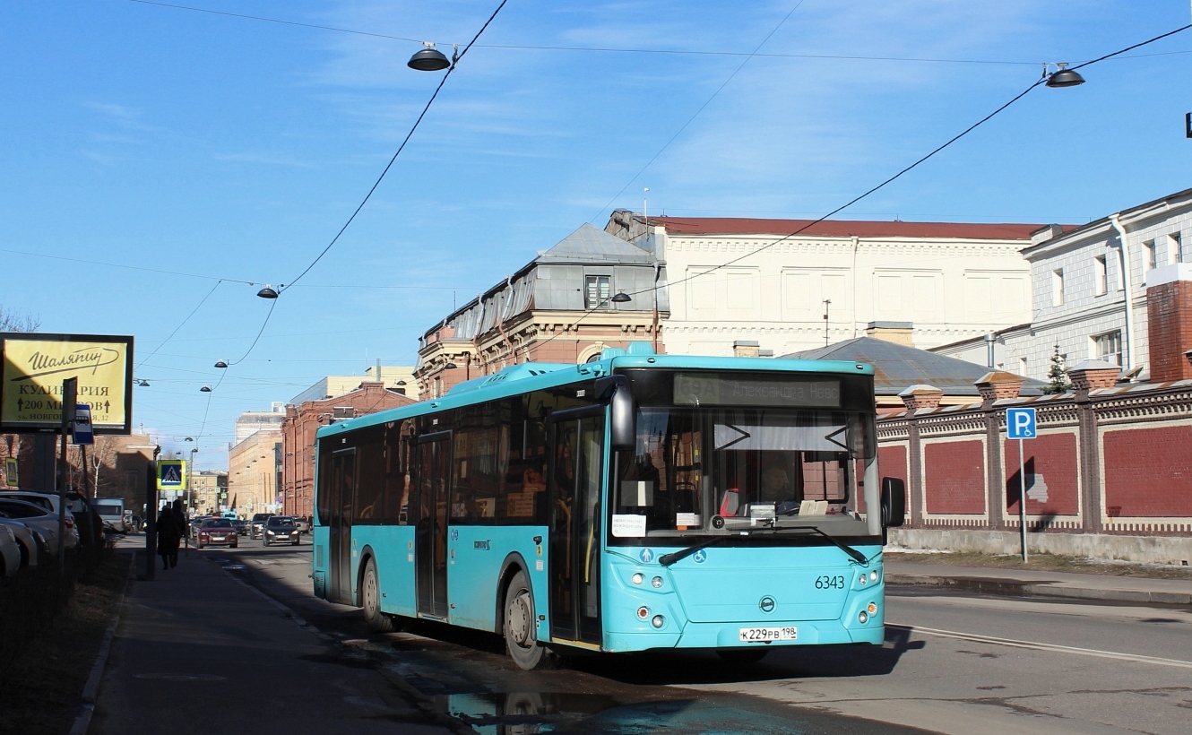 Санкт-Петербург, ЛиАЗ-5292.65 № 6343