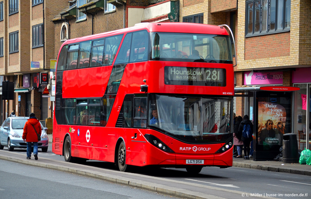 Великобритания, Alexander Dennis Enviro400 City EV № BCE47052